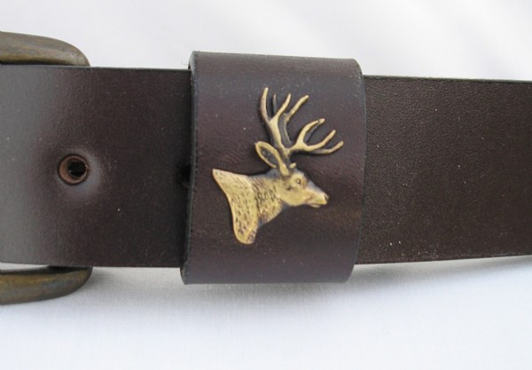 mule deer belt buckle