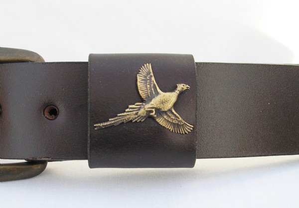 pheasant belt buckle
